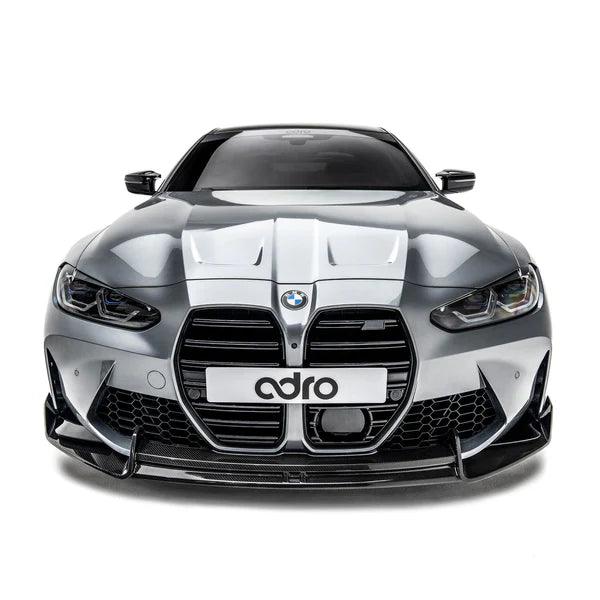 BMW G8X ADRO STYLE DRY CARBON FIBER FRONT LIP (FOR OEM BUMPERS)