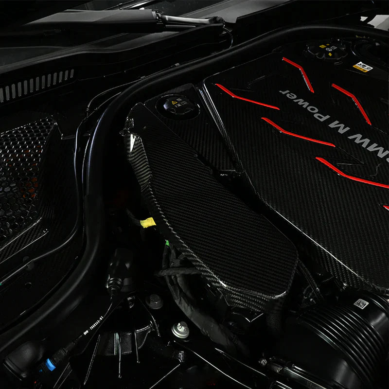 BMW M5 G90 DRY CARBON FIBER ECU & BATTERY TERMINAL COVER