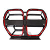 BMW M3/M4 G80/G82 CSL STYLE DRY CARBON FIBER FRONT GRILLE WITH RED EDGES (With emblem)