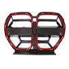 BMW M3/M4 G80/G82 CSL STYLE DRY CARBON FIBER FRONT GRILLE WITH RED EDGES (With emblem)