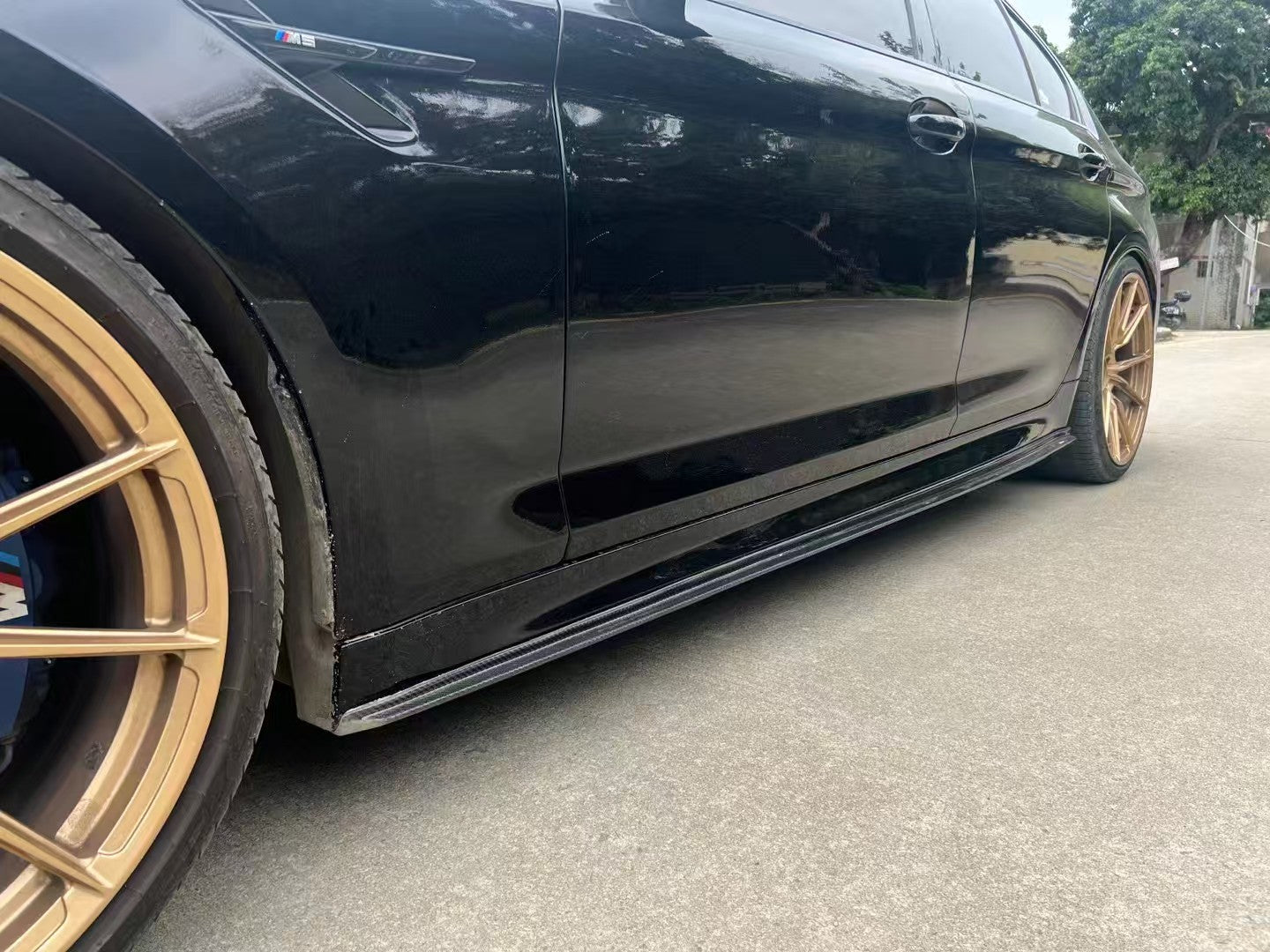 BMW F90 M5 Carbon Fiber 3D Style Side Skirts