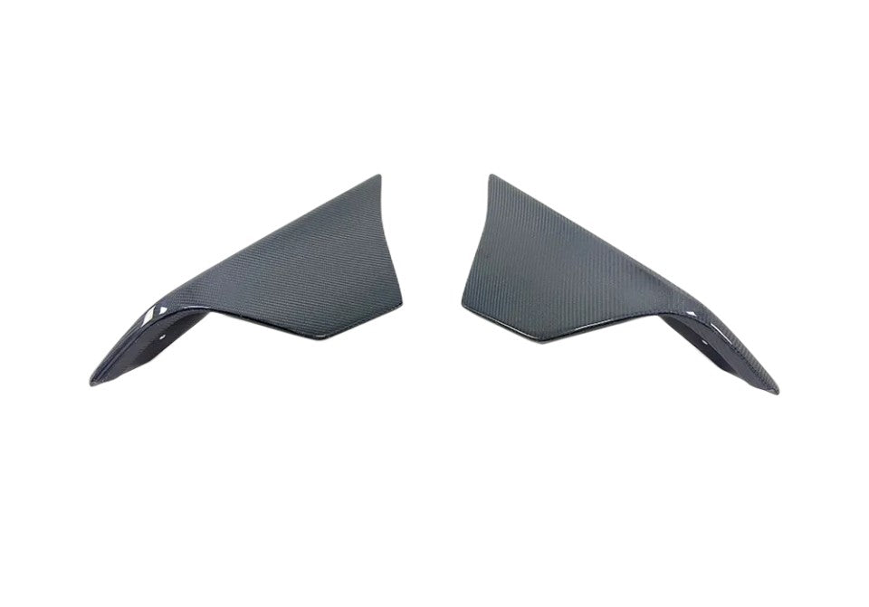 AG Style Carbon Fiber Rear Canard Splitters - Toyota A90 GR Supra