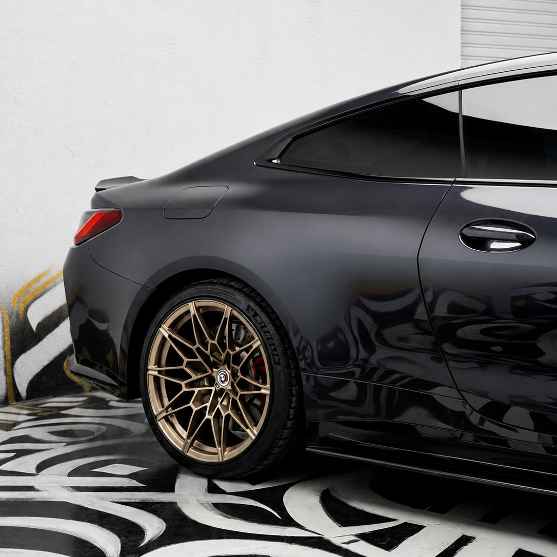 BMW G8X Dry Carbon Fiber Single-Sided Flat Side Skirts