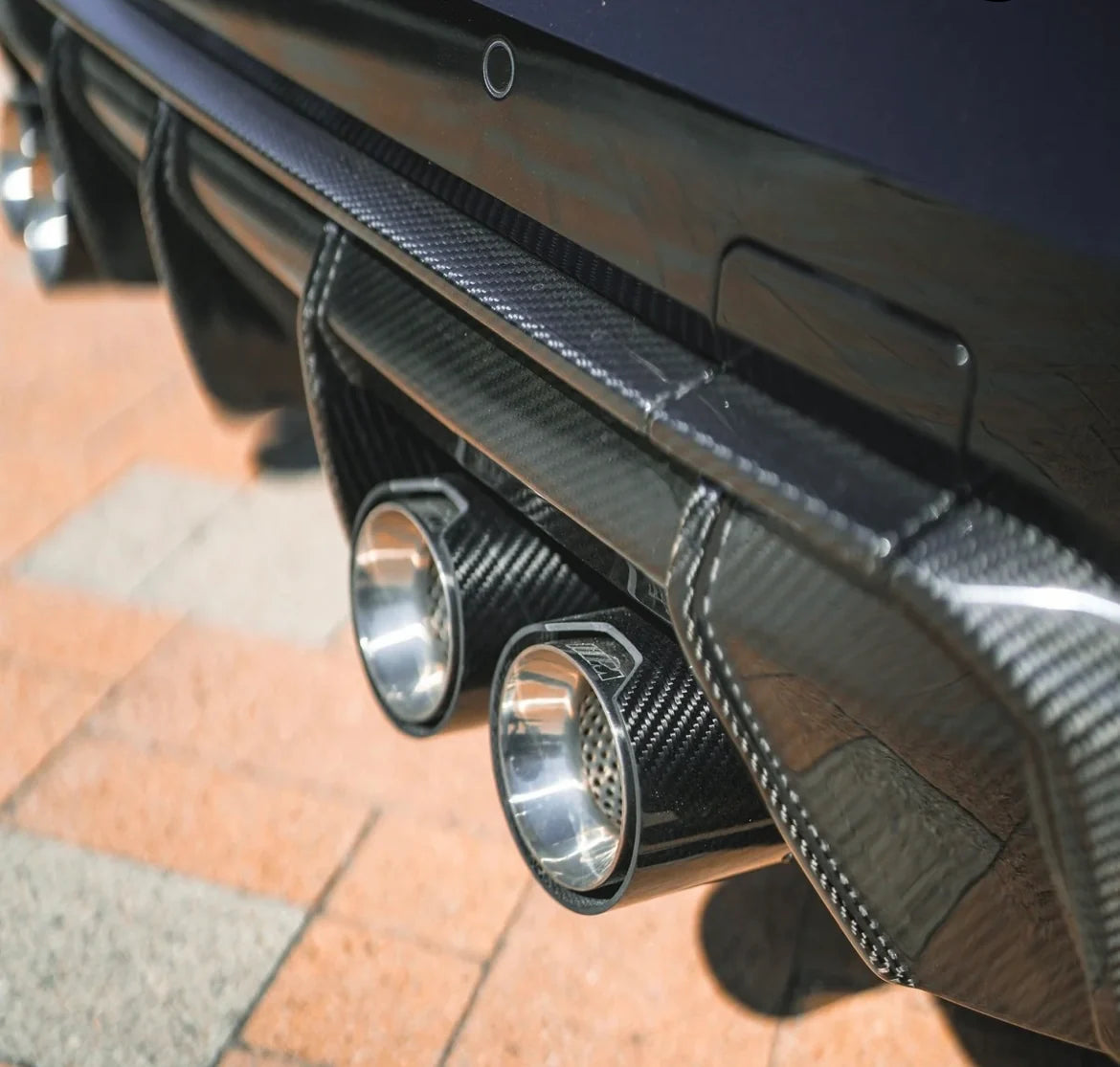 BMW G8X MP Performance Style Carbon Fiber Exhaust Tips