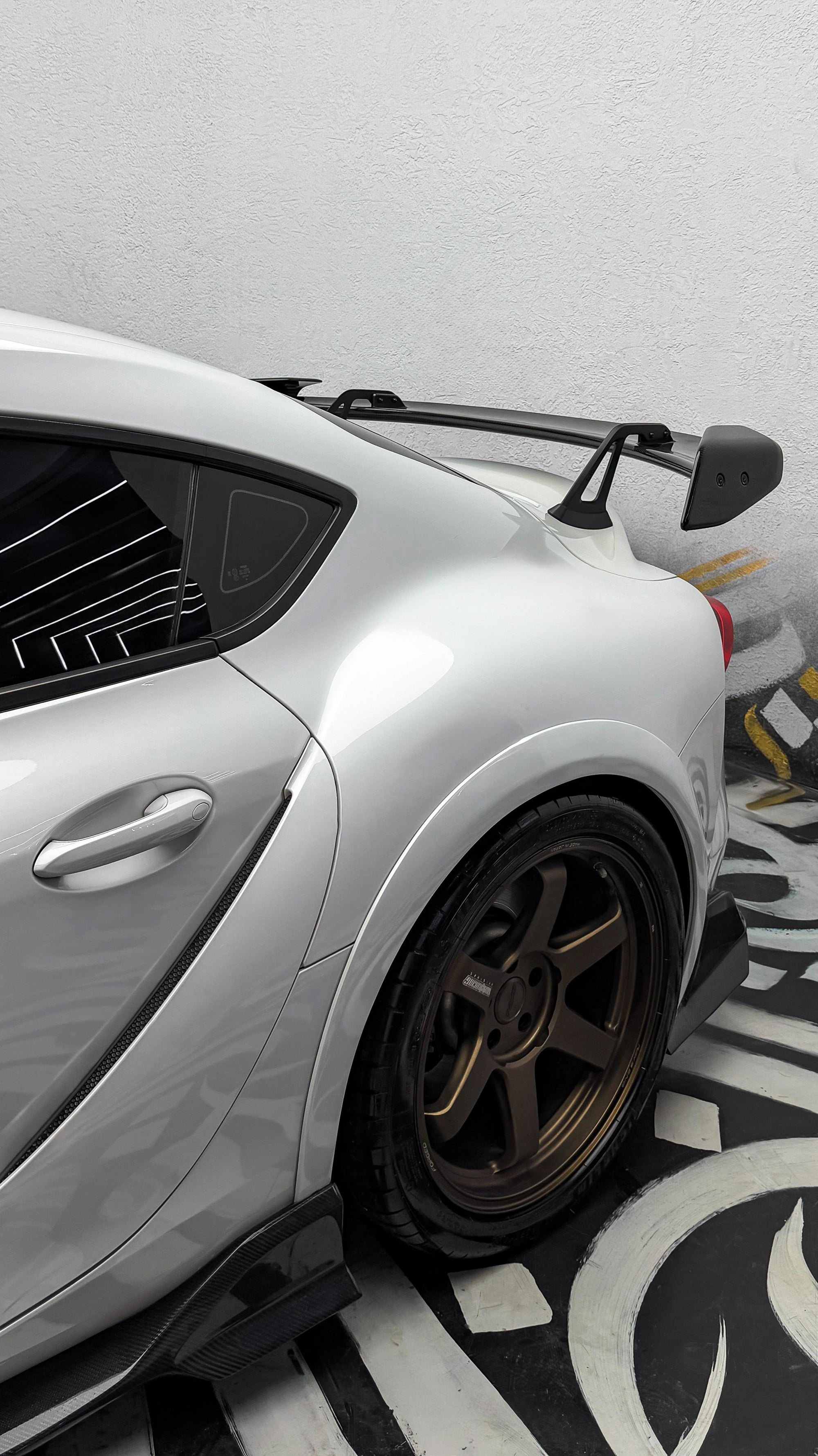 TOYOTA SUPRA A90 GR AD STYLE CARBON FIBER Side Skirts V1