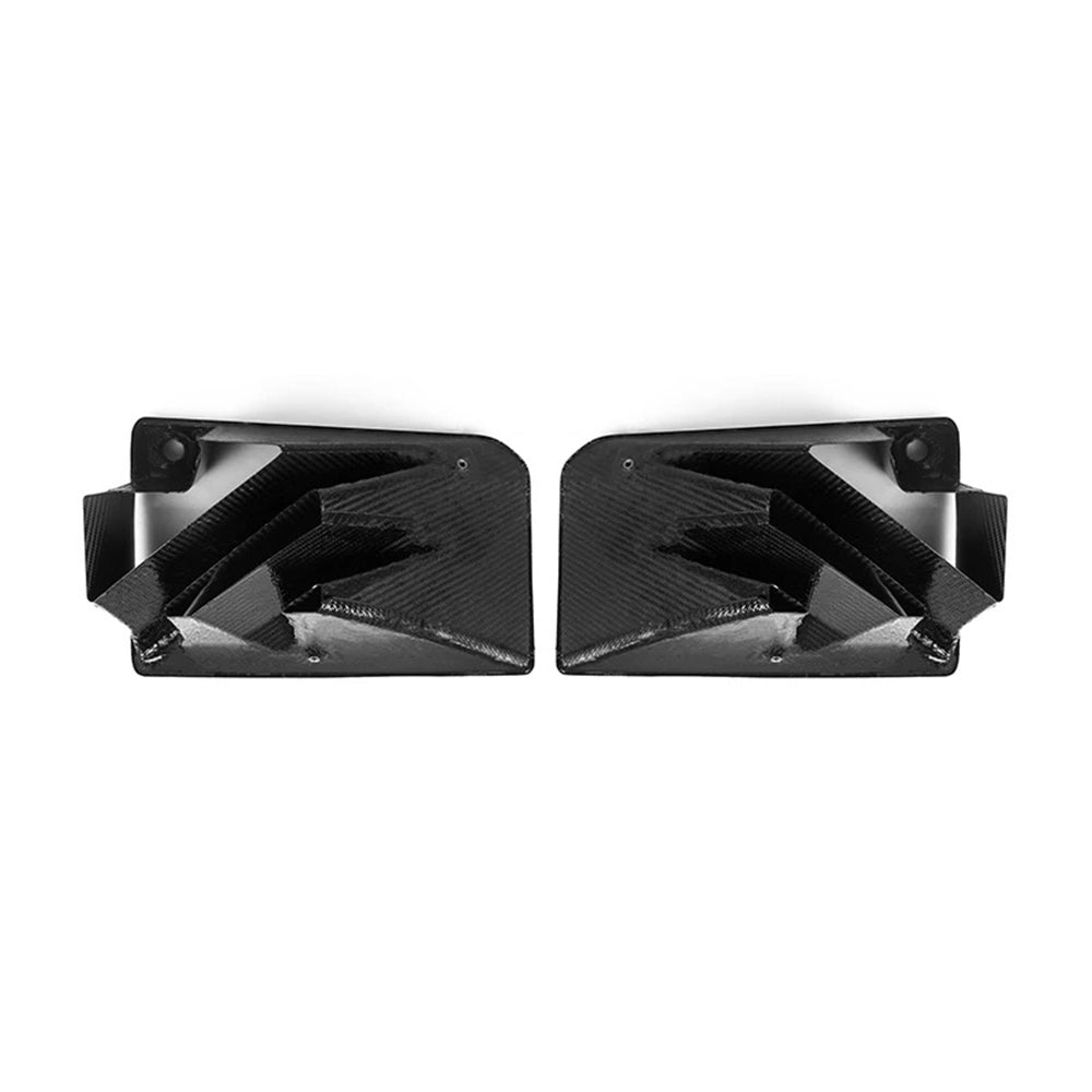 BMW G87 M2 Dry Carbon Fiber Front Bumper Vent Inserts (Finned Style)