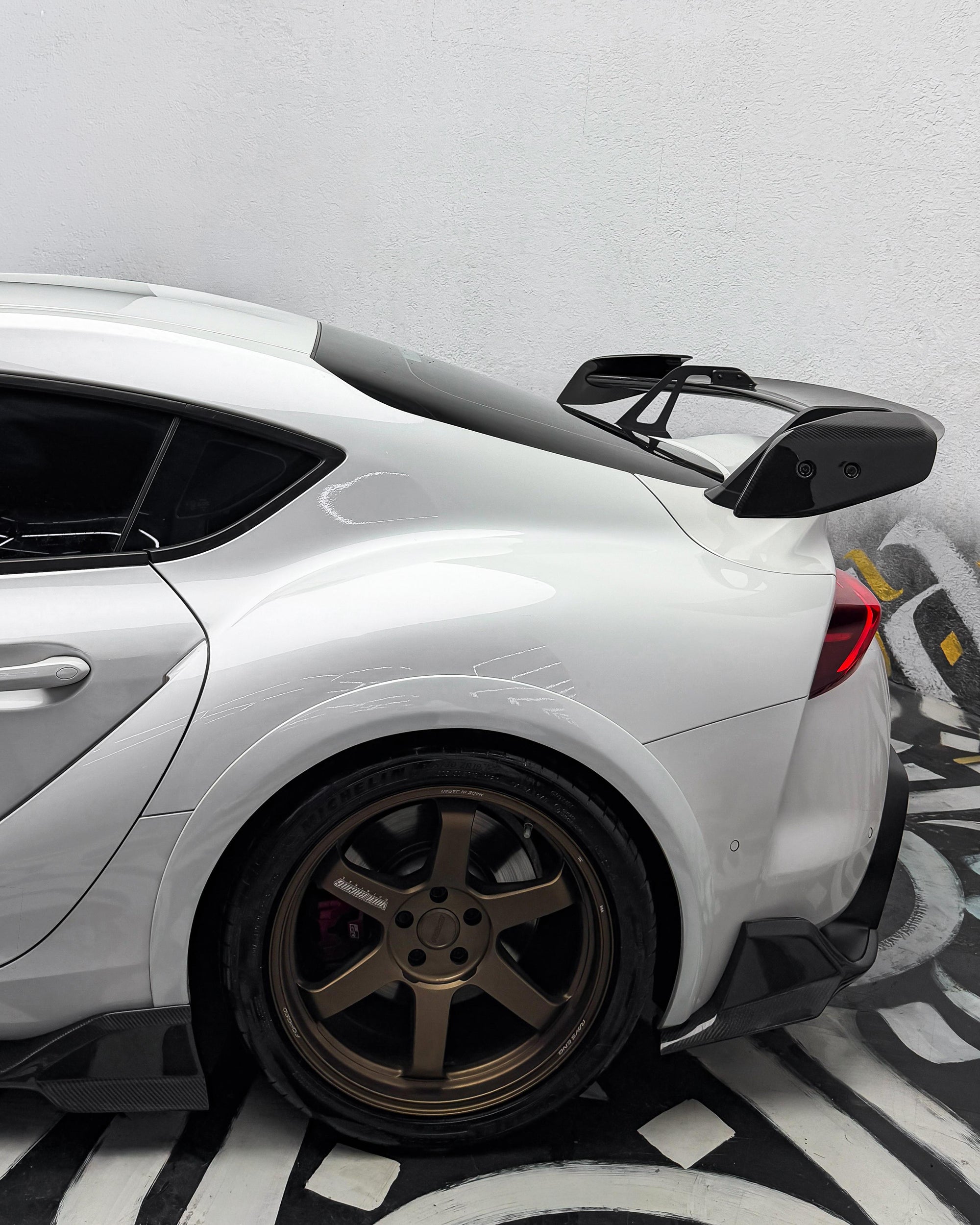 TOYOTA SUPRA A90 GR AD STYLE CARBON FIBER Rear Side Spats