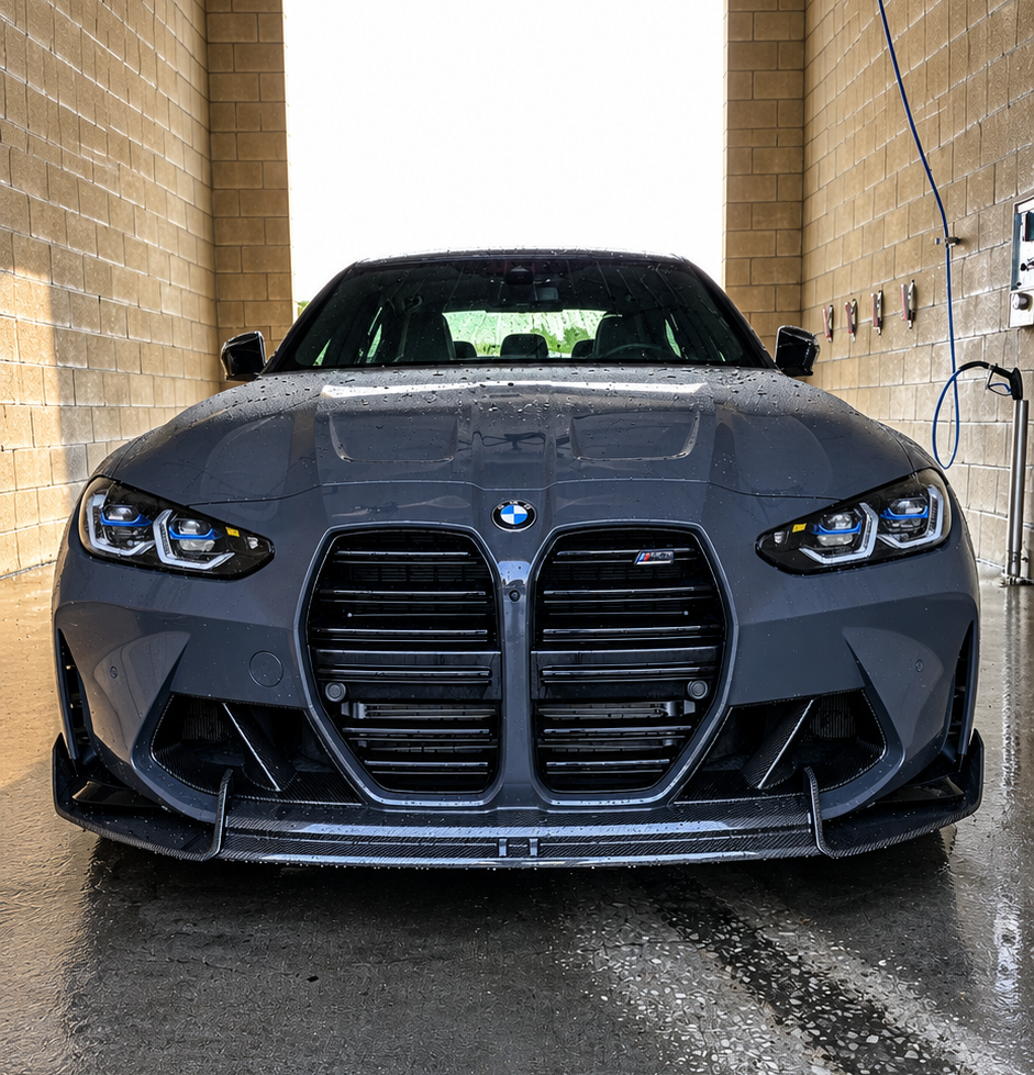 BMW G8X ADRO STYLE DRY CARBON FIBER FRONT LIP (FOR OEM BUMPERS)