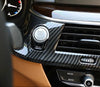 BMW 5 SERIES G30 DRY CARBON FIBER LHD DASHBOARD AIR CONDITIONER VENTS COVER TRIM