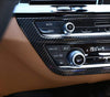 BMW 5 SERIES G30 DRY CARBON FIBER LHD DASHBOARD AC CONTROL COVER TRIM