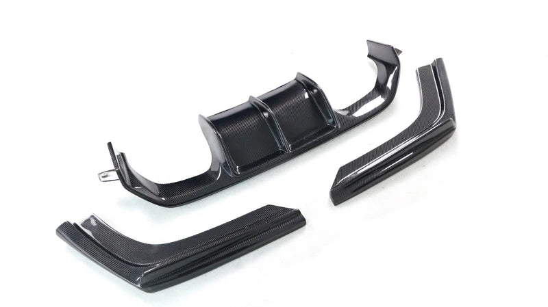 BMW M2 F87 V STYLE CARBON FIBER REAR DIFFUSER 3 PIECES