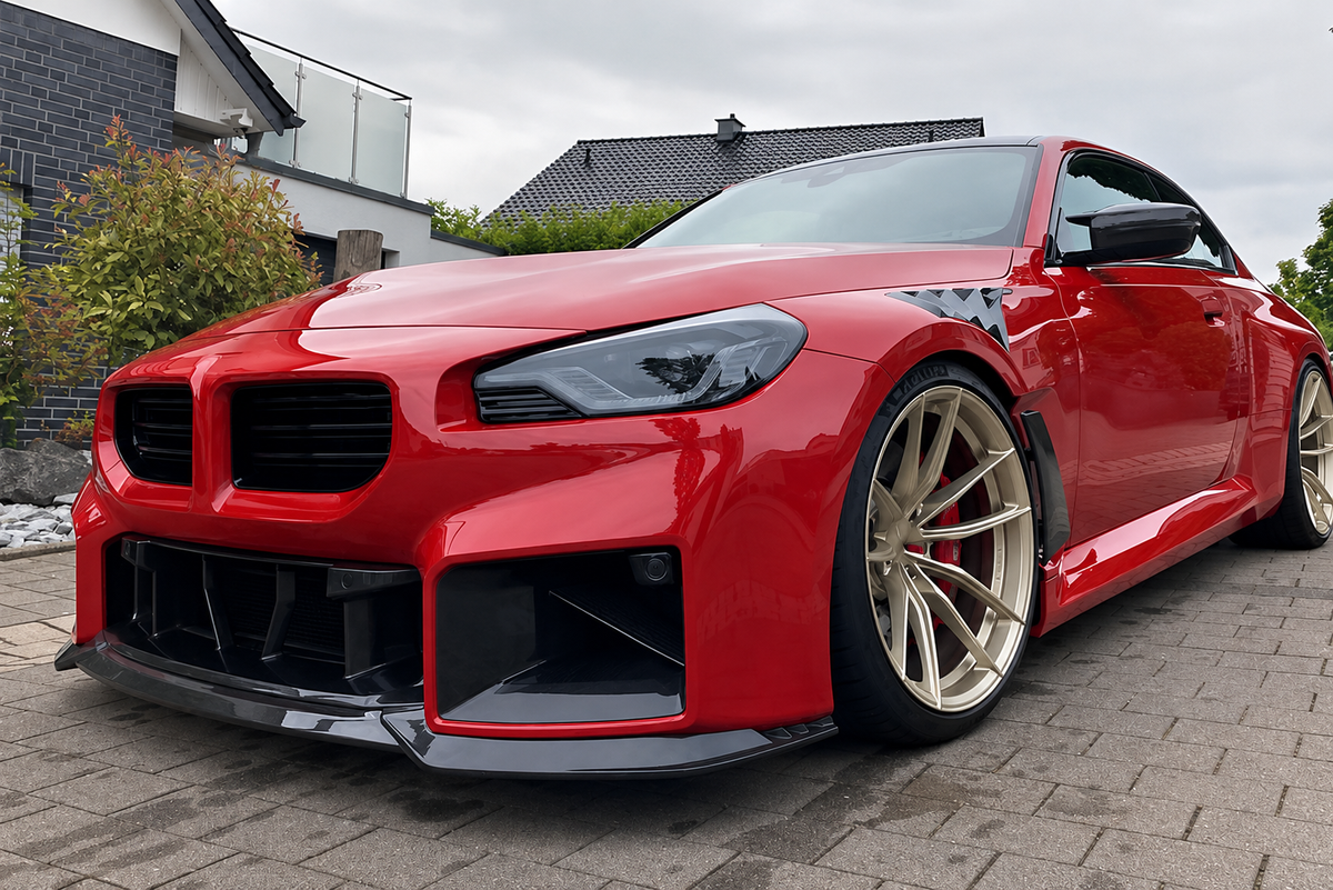 BMW M2 G87 N STYLE DRY CARBON FIBER FRONT LIP