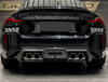 BMW M2 G87 AX STYLE DRY CARBON FIBER REAR DIFFUSER