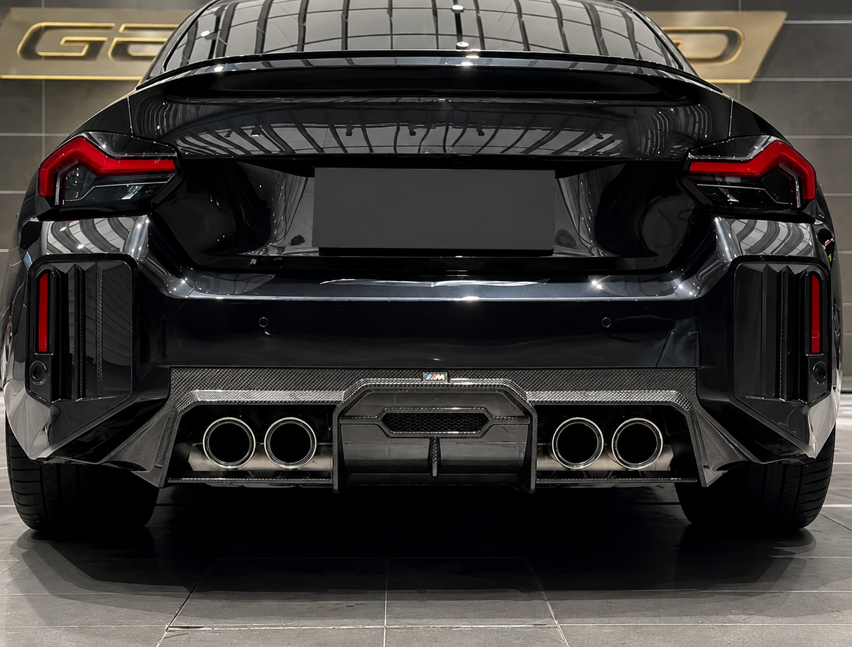 BMW M2 G87 AX STYLE DRY CARBON FIBER REAR DIFFUSER