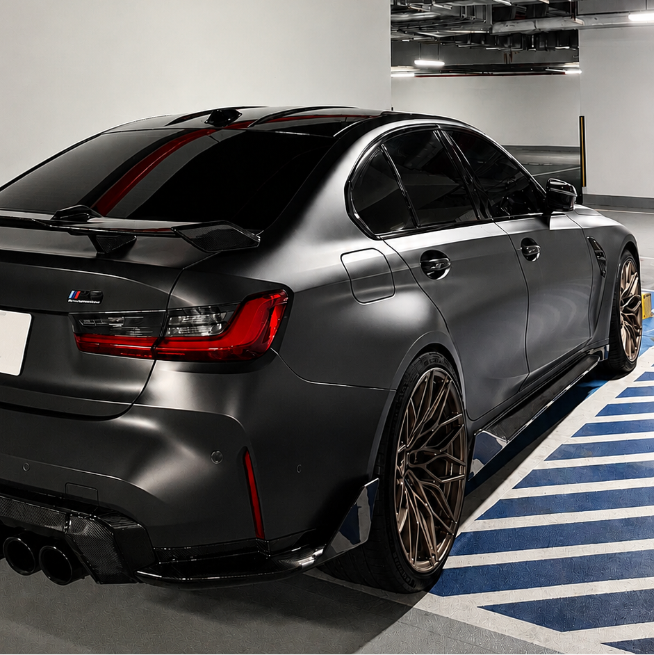 BMW G8X Dry Carbon Fiber MP Style Side Skirts