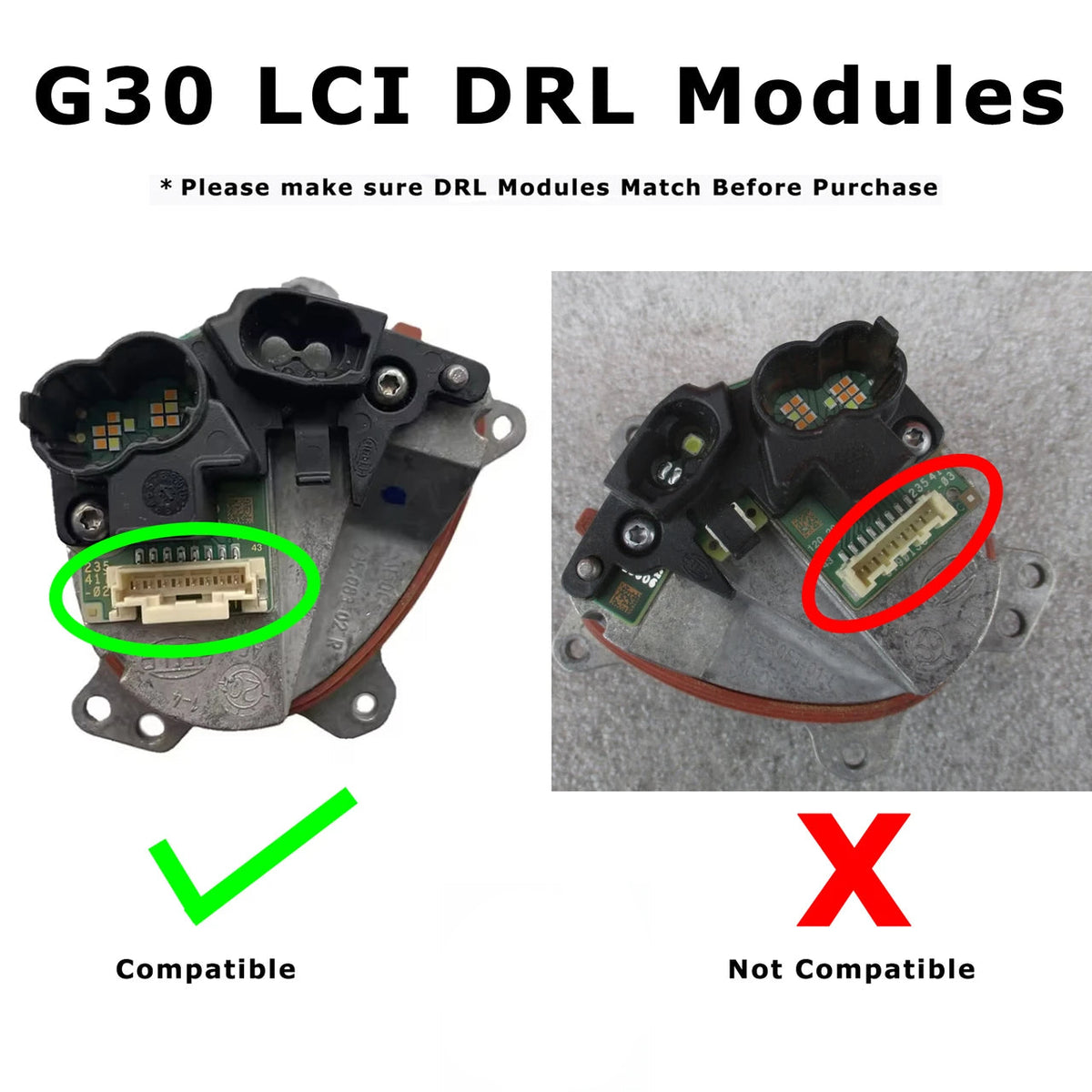 BMW F90 / G30 LCI Laser Headlight Yellow DRL LED Module