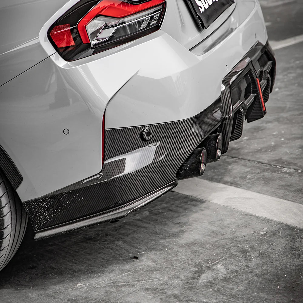 SOOQOO BMW 2 Series G42 Side Diffuser In Prepreg Carbon Fiber