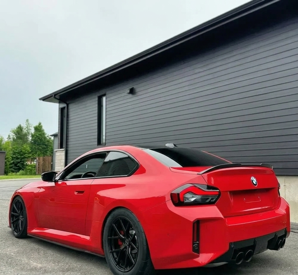 BMW G87/G42 V STYLE DRY CARBON FIBER SPOILER