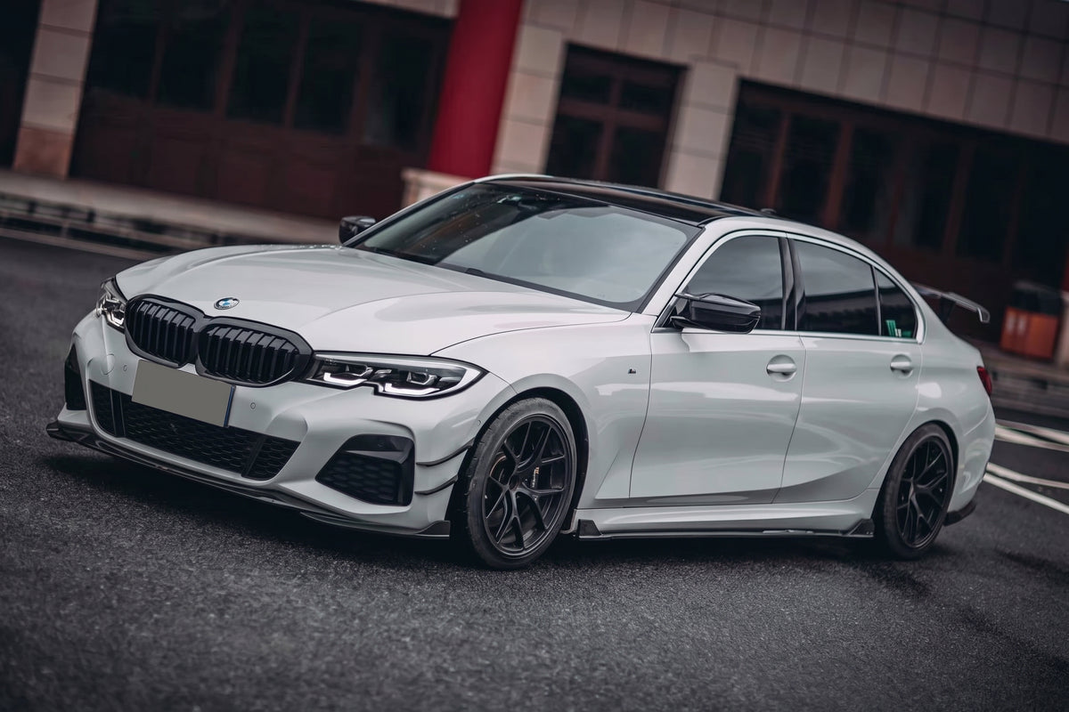 BMW 3 SERIES G20 PRE-LCI TK STYLE CARBON FIBER LONG-WHEELBASE SIDE SKIRTS