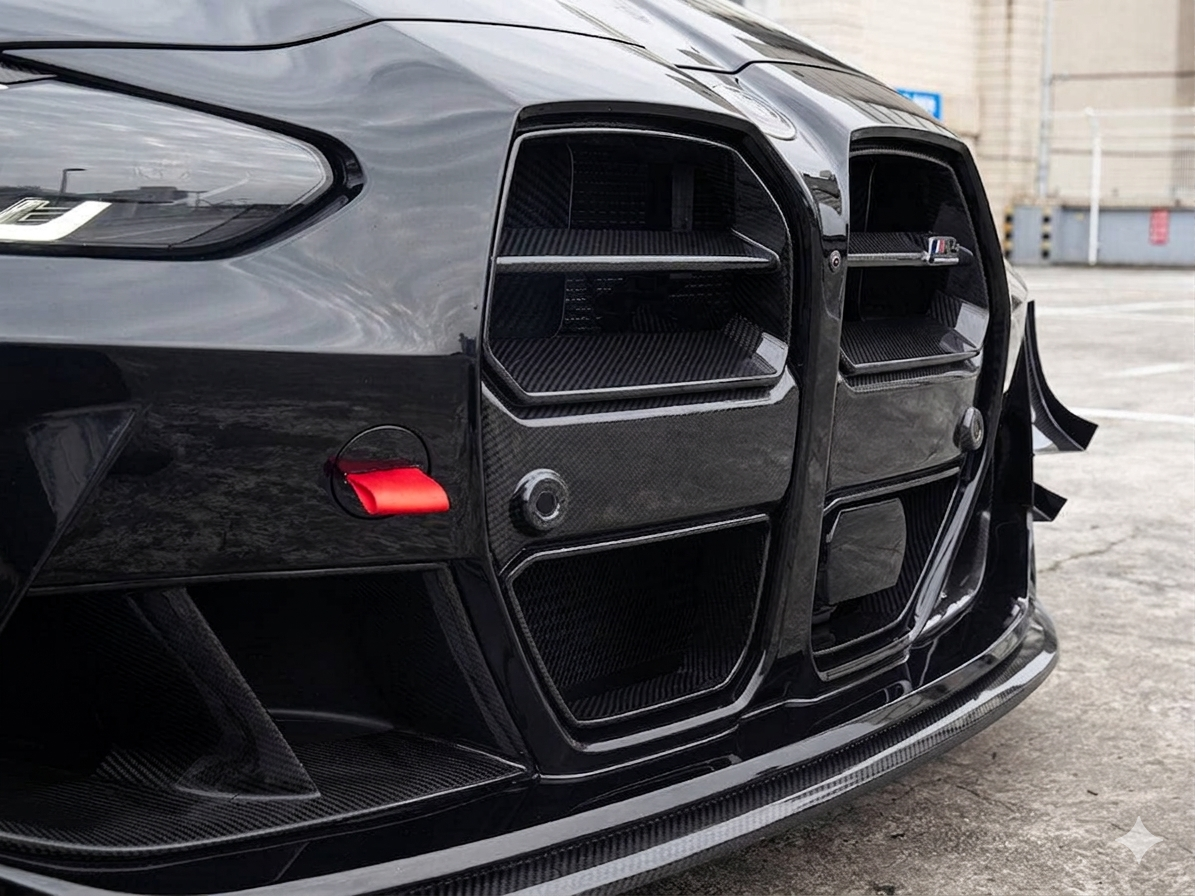 BMW G8X V Style v2 Dry Carbon Fiber Grille