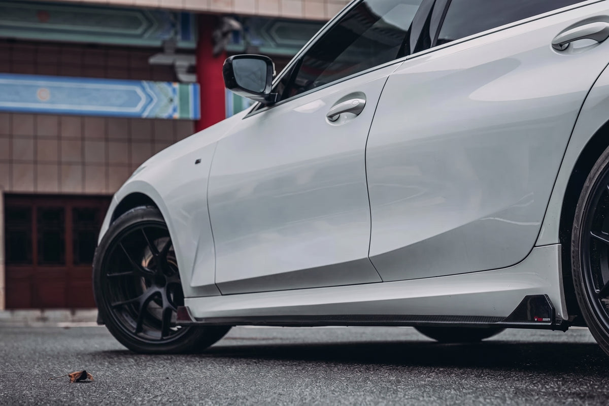 BMW 3 SERIES G20 PRE-LCI TK STYLE CARBON FIBER LONG-WHEELBASE SIDE SKIRTS