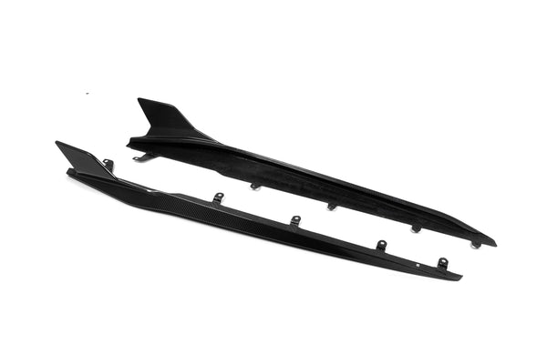 SOOQOO STYLE DRY CARBON FIBER SIDE SKIRT EXTENSIONS BMW 8-SERIES G14 / G15