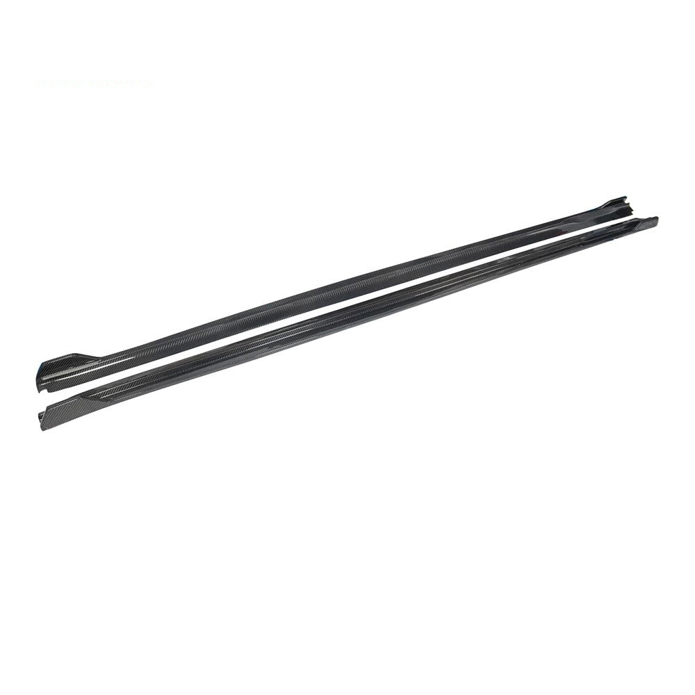 BMW 5 SERIES G30 UNIVERSAL STYLE OEM DRY CARBON FIBER SIDE SKIRT EXTENSIONS