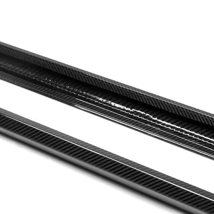 BMW 5 SERIES G90 G99 MP STYLE DRY CARBON FIBER SIDE SKIRTS