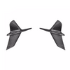 DRY CARBON FIBER REAR FENDER CANARDS BMW 8-SERIES F91 / F92 / F93