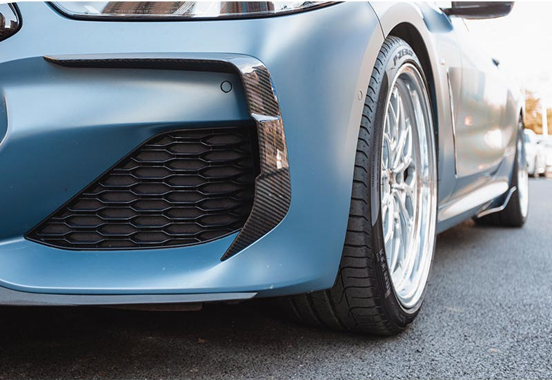 SOOQOO STYLE DRY CARBON FIBER FRONT FENDER CANARDS BMW 8-SERIES G14 / G15 / G16