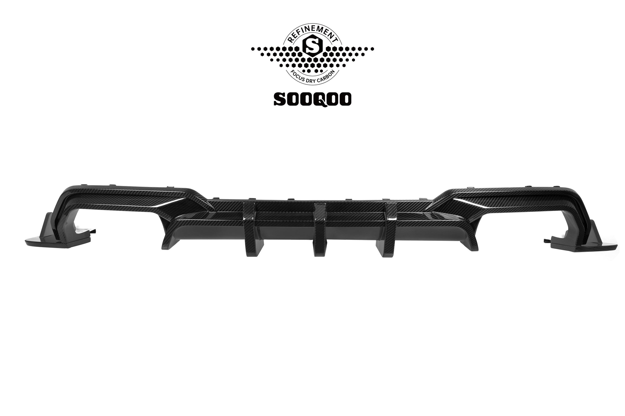 BMW M8 F91 / F92 / F93 SOOQOO STYLE DRY CARBON FIBER REAR DIFFUSER