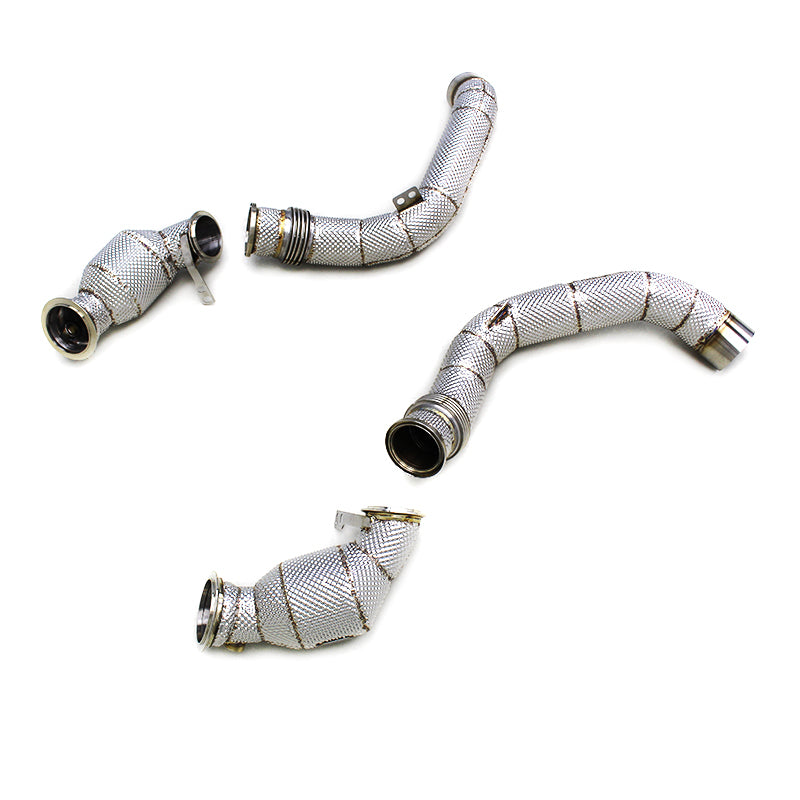 BMW S63 4.4TT IHC 200 CELL CATTED DOWNPIPE (F10 M5 / F90 M5 / M6 / 8 SERIES)