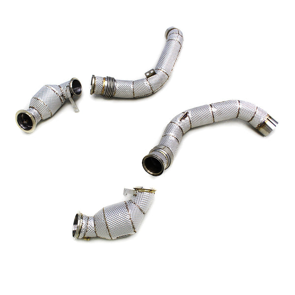 BMW S63 4.4TT IHC 400 CELL CATTED DOWNPIPE (F10 M5 / F90 M5 / M6 / 8 SERIES)