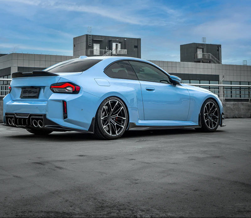 BMW M2 G87 TKD STYLE DRY CARBON FIBER SIDE SKIRT EXTENSIONS