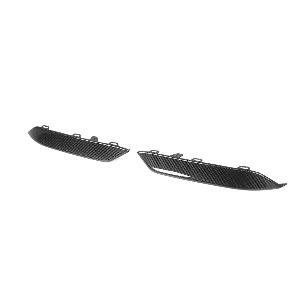 BMW M8 F91 / F92 / F93 DRY CARBON FIBER FRONT BUMPER VENT TRIMS