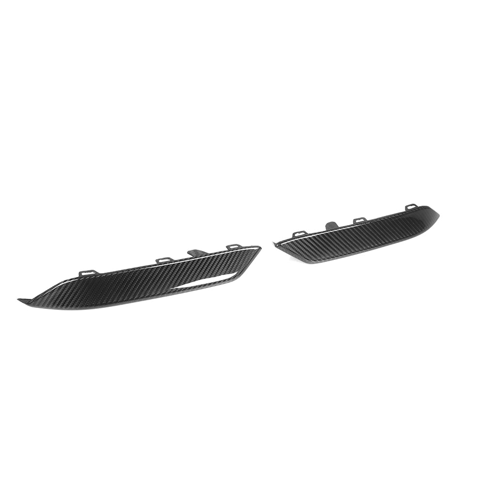 BMW M8 F91 / F92 / F93 DRY CARBON FIBER FRONT BUMPER VENT TRIMS