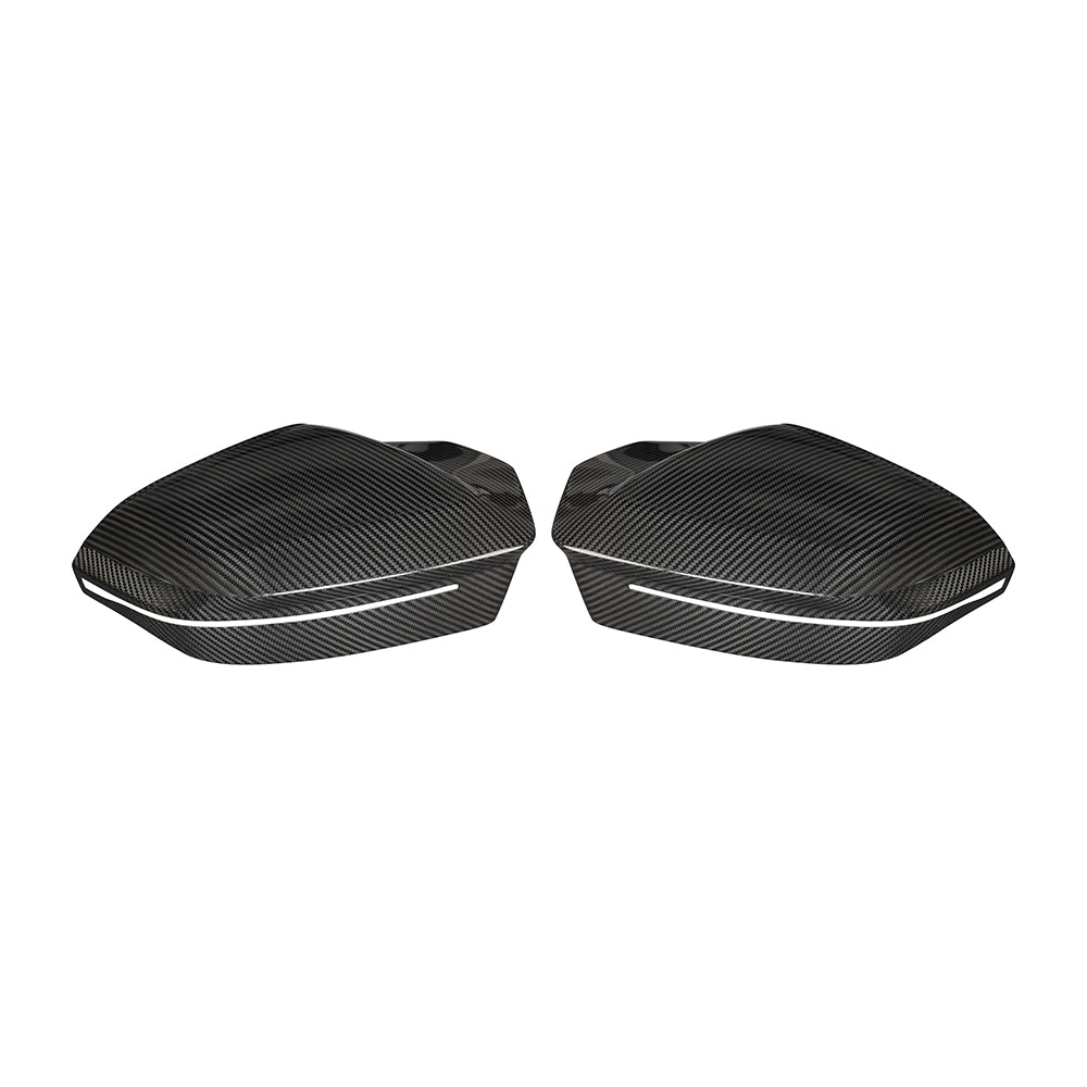 BMW 5 SERIES G6X DRY CARBON FIBER REPLACEMENT SIDE MIRROR COVERS