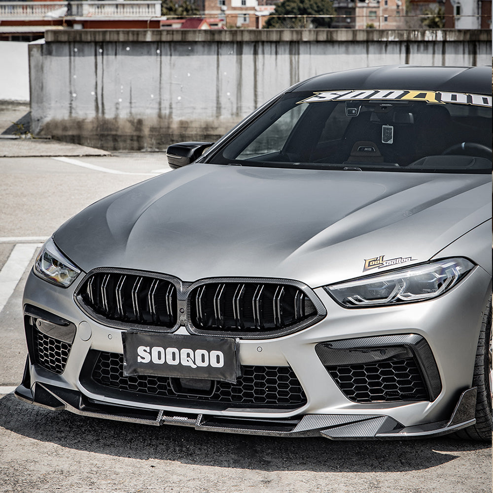BMW M8 F91 / F92 / F93 DRY CARBON FIBER FRONT BUMPER VENT TRIMS