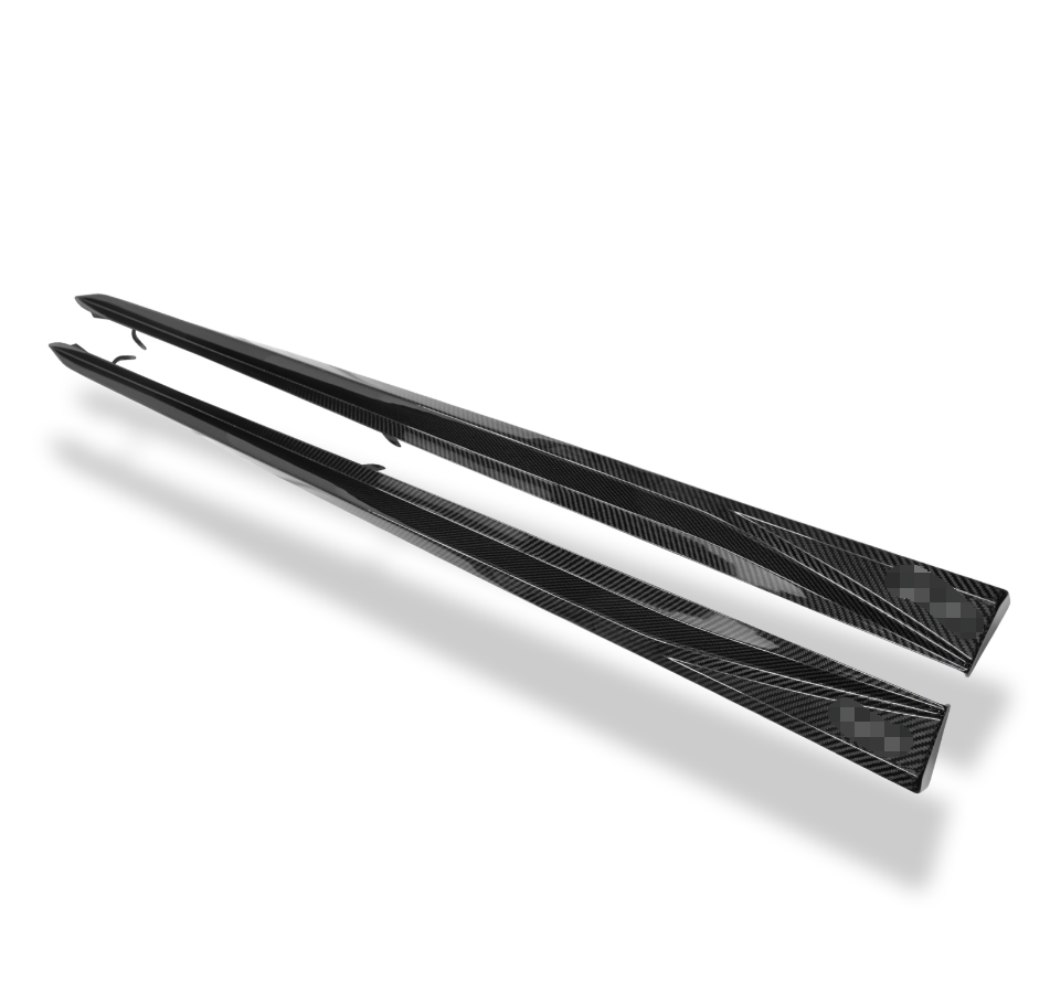 BMW 5 SERIES G6X DRY CARBON FIBER OEM STYLE SIDE SKIRTS