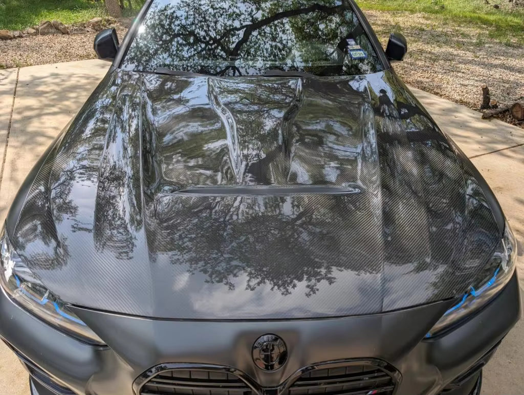BMW 4 SERIES G22 DRY CARBON FIBER HOOD