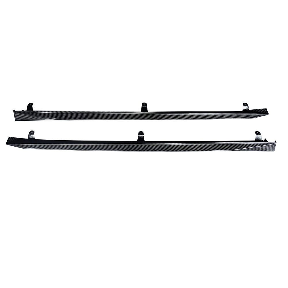 BMW 5 SERIES G6X DRY CARBON FIBER OEM STYLE SIDE SKIRTS
