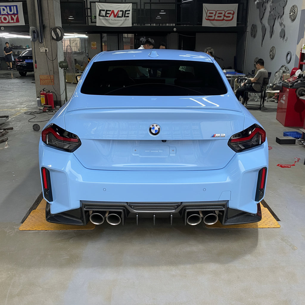 BMW M2 G87 TKD STYLE DRY CARBON FIBER REAR BUMPER LIP DIFFUSER
