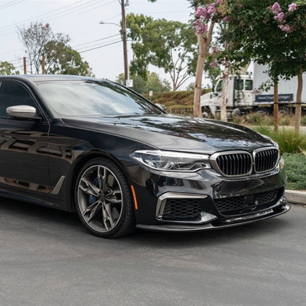 BMW 5 SERIES G30 3D STYLE DRY CARBON FIBER FRONT LIP
