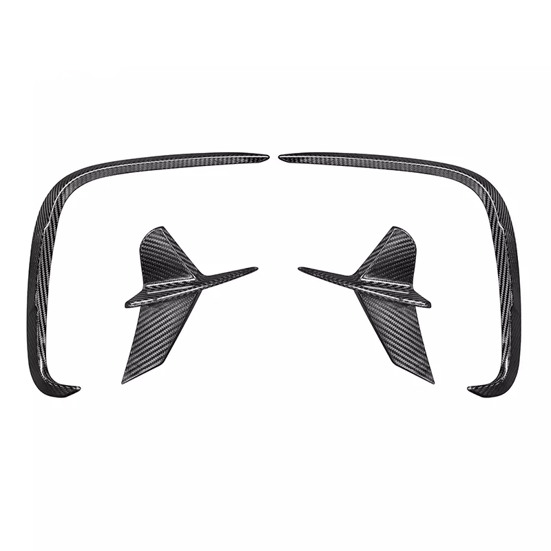 DRY CARBON FIBER REAR FENDER CANARDS BMW 8-SERIES F91 / F92 / F93