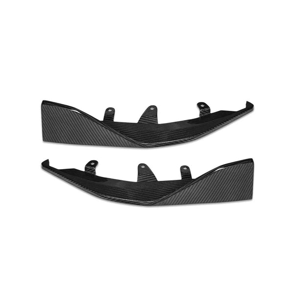 BMW 2 SERIES G42 AD STYLE DRY CARBON FIBER REAR SPLITTERS