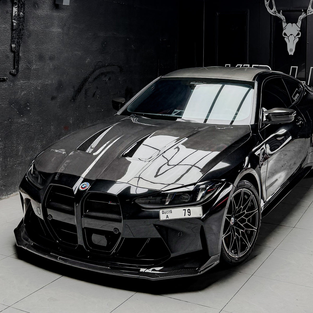 BMW G8X V Style Dry Carbon Fiber Front Lip