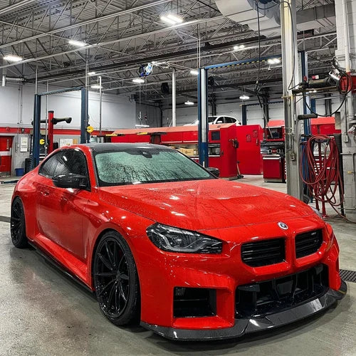 BMW G87 M2 Flat Style Dry Carbon Fiber Front Lip