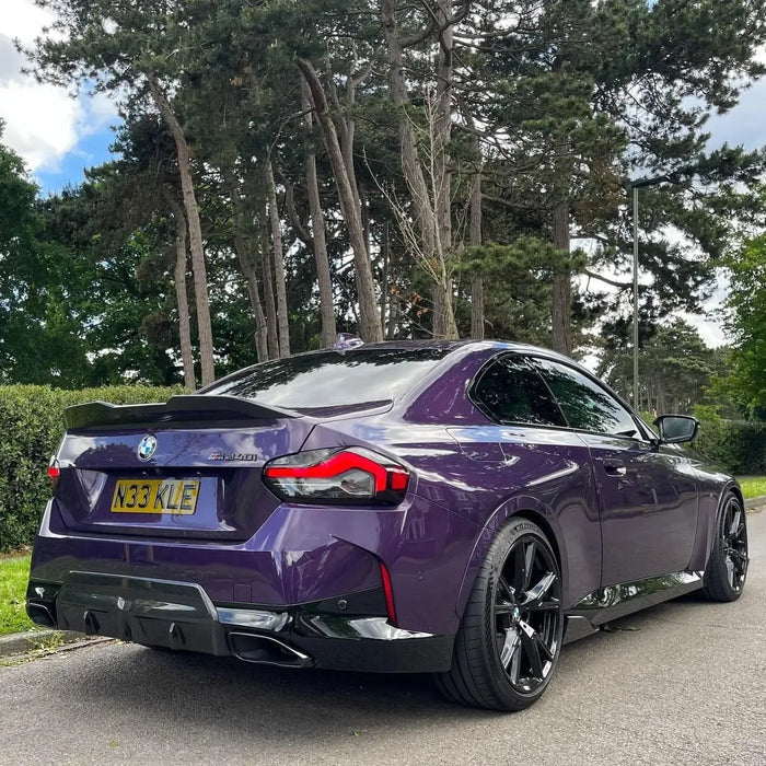 BMW G42 M240I MP STYLE DRY CARBON FIBER REAR DIFFUSER