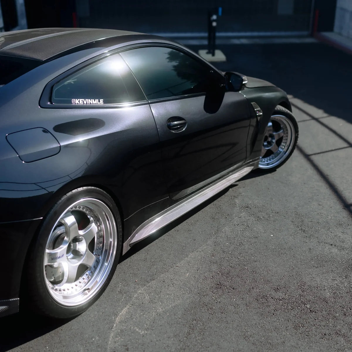 BMW G8X Dry Carbon Fiber OEM Side Skirts