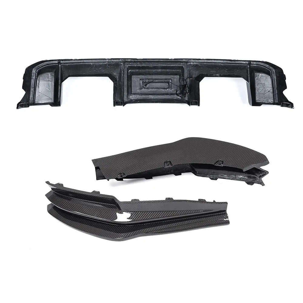 BMW G8X Dry Carbon Fiber AX Style Rear Diffuser with Corner Wraps